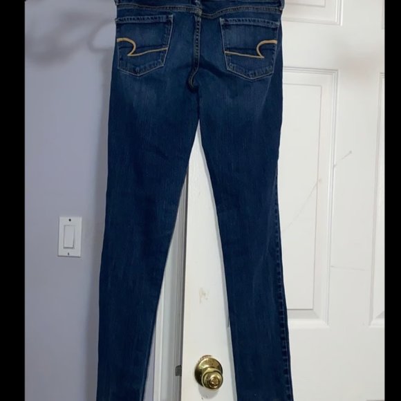 Size 6 X-Long Skinny Stretch Denim Jeans, American Eagle, bottoms, pants - Picture 3 of 10